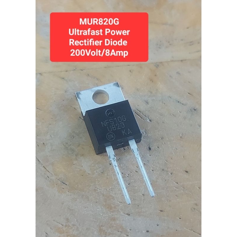 MUR820G Ultrafast Power Rectifier Diode 200Volt/8Amp