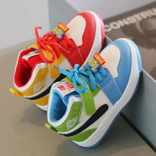 Sinered 2025 boys' multifunctional casual shoes children's sports shoes high top cartoon girls' comfortable sports shoes