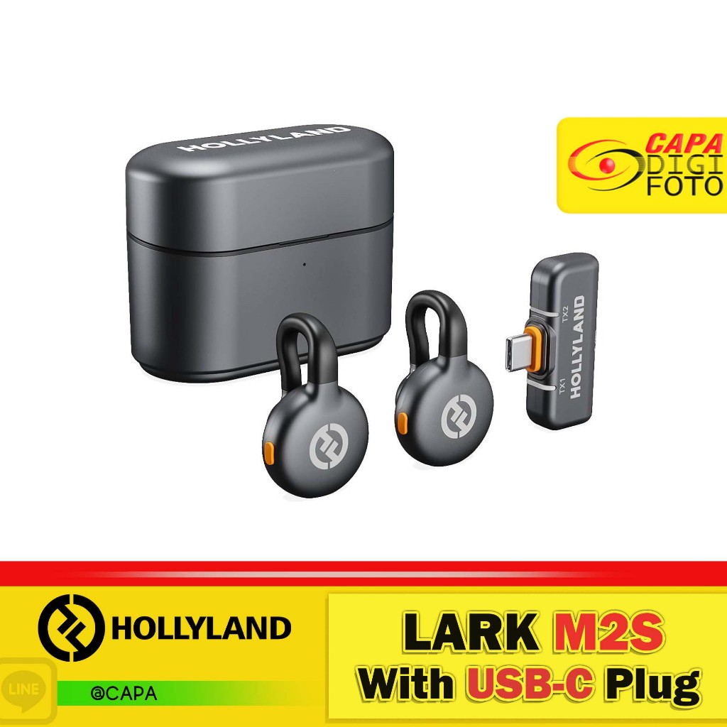 Hollyland Lark M2S ประกันศูนย์ไทย with USB-C Plug - Wireless Microphone