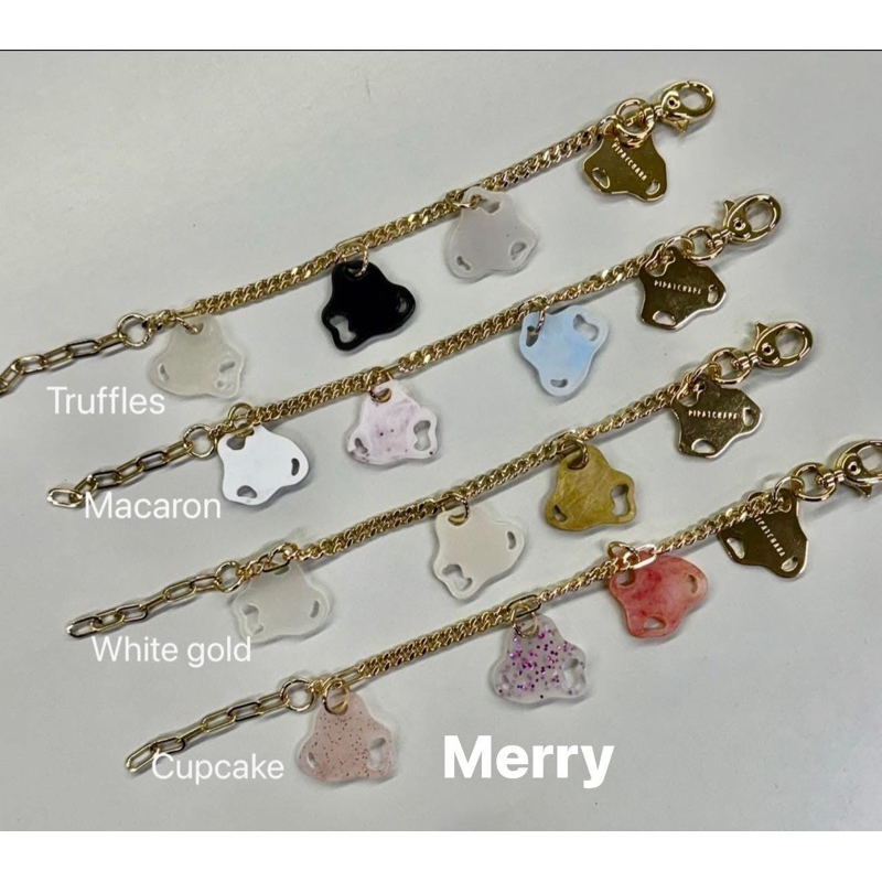 ขายเฉพาะสี White gold ถูกสุด[โค้ด30% เหลือ2200บาท/Spayได้] ชาร์ม Charm x pipatchara (กำไล)