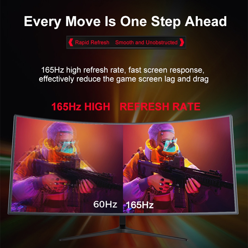จอมอนิเตอร์ 165HZ จอคอม 27นิ้ว จอเกมมิ่ง LED Gaming monitor จอมอนิเตอร์เกมมิ่ง จอมอนิเตอ (VGA HDMI)