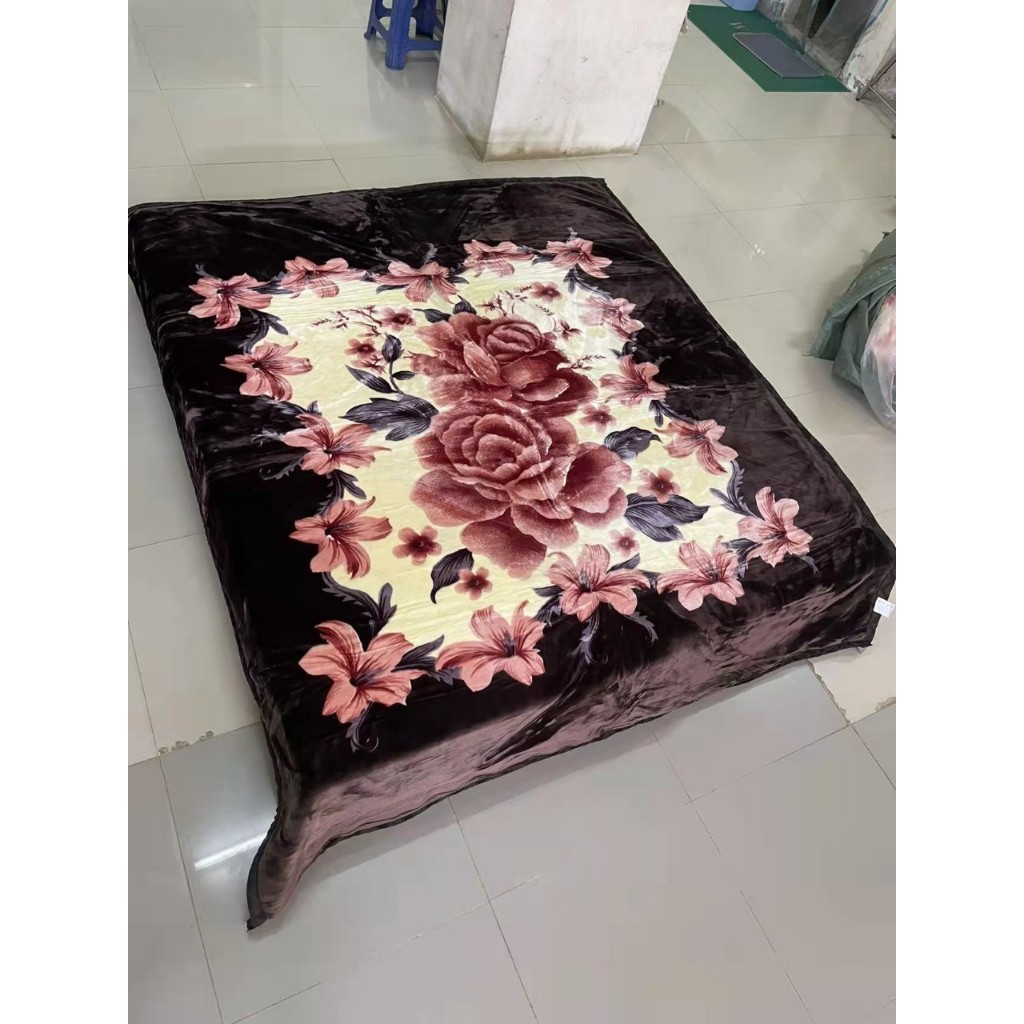 #ผ้าห่มขนมิ้งเกรดพรีเมียม ขนาด 7ฟุต 200x230cm. ลายมาใหม่