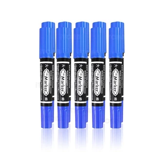 ปากกามาร์กเกอร์ PermanentMarker AW-150 10ด้าม มาร์คเกอร์ หัวปากกาขนาดใหญ่ 3สี 2หัว ปากกากันน้ำ iTCAN