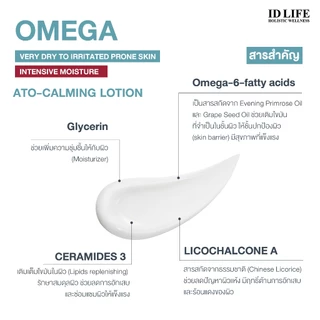 สูตรจำหน่ายเฉพาะในรพ. Eucerin Omega (ATO-CALMING LOTION) Lotion 250 ml. โลชั่น สำหรับผิวแห้งมาก