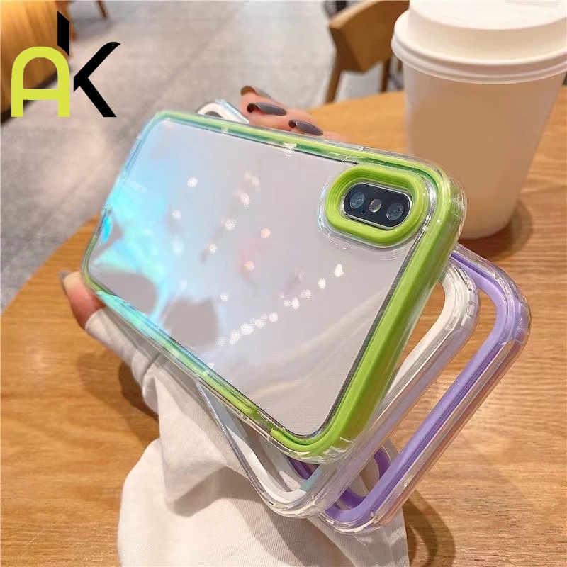 AK 3 IN 1 เคสโทรศัพท์มือถือ แบบใส สําหรับ for iPhone 16 15 14 13 12 11 Pro Max XR 6 7 8 Plus XS Max SE 14 Plus