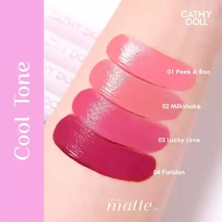 ถูก/แท้/มีไลฟ์ ลิป Cathy Doll Not Too Matte Lip ลิปแอบแมทท์ เนื้อกึ่งแมท ปากอวบอิ่ม เนียนนุ่ม เบาสบาย พิกเมนต์แน่น สีชัด