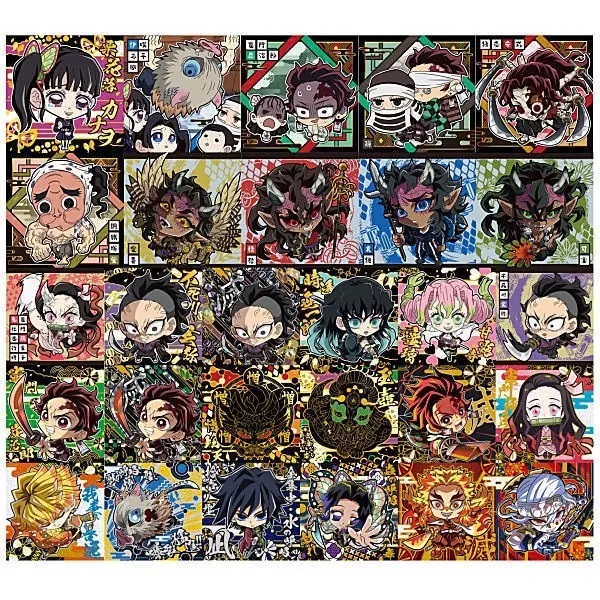 Demon Slayer: Kimetsu no Yaiba Deformed Seal Wafer ชุด10-12 สติ๊กเกอร์ งานแท้ของใหม่ในซีน