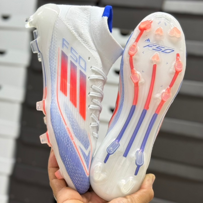 รองเท้า ฟุตบอล สตั๊ด Adidas F50 สายสปีด หุ้มข้อ ถ่ายจากสินค้าจริง มีปลายทาง ใส่ไม่ได้เปลี่ยนได้ แถม 