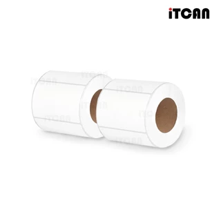 iTCAN สติ๊กเกอร์บาร์โค้ด 100x75 mm 500แผ่น 10ม้วน กระดาษความร้อน ไม่ใช้หมึก Thermal paper ใบปะหน้า