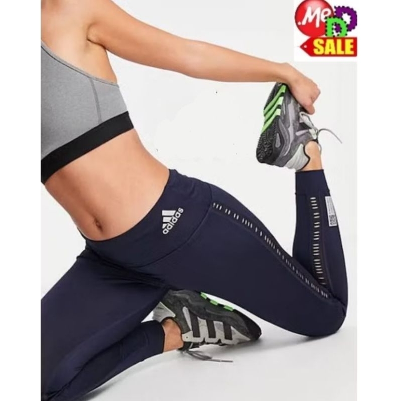 ADIDAS - ใหม่ กางเกงขายาวใส่วิ่งออกกำลังกายรัดรูป (Running Tights) ADIDAS OWN THE RUN PRIMEBLUE TIGHTS EH5132 FJ7023
