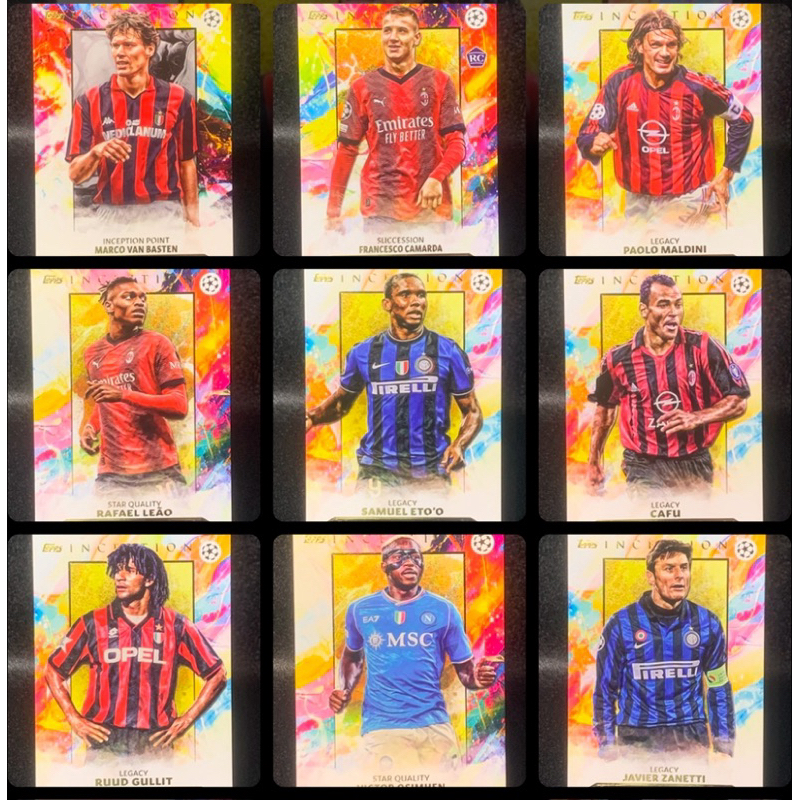 🔥💸ปรับลดราคา💸🔥 การ์ดฟุตบอล Topps Inception ลีคอิตาลี Seria A การ์ดลิขสิทธิ์แท้ หนา 75pt