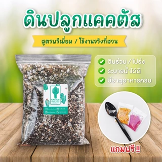 ดินปลูกแคคตัส สูตรพรีเมี่ยม ดินปลูกฮาโวเทีย ปลูกแคคตัสได้ทุกชนิด บรรจุ 1 ลิตร