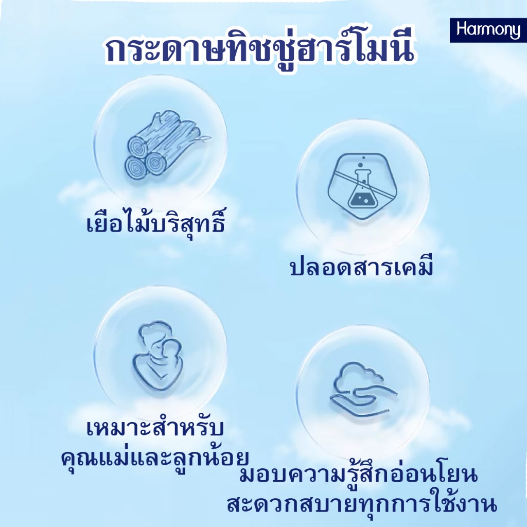 【สุดนุ่มและขนาดใหญ่】กระดาษหน้า 4 ซองสำหรับทารกและแม่ เนื้อเยื่อไม้บริสุทธิ์ 100% ราคา ถูกที่สุด ดีลบีเคเค แกลเลอรีภาพที่ 5