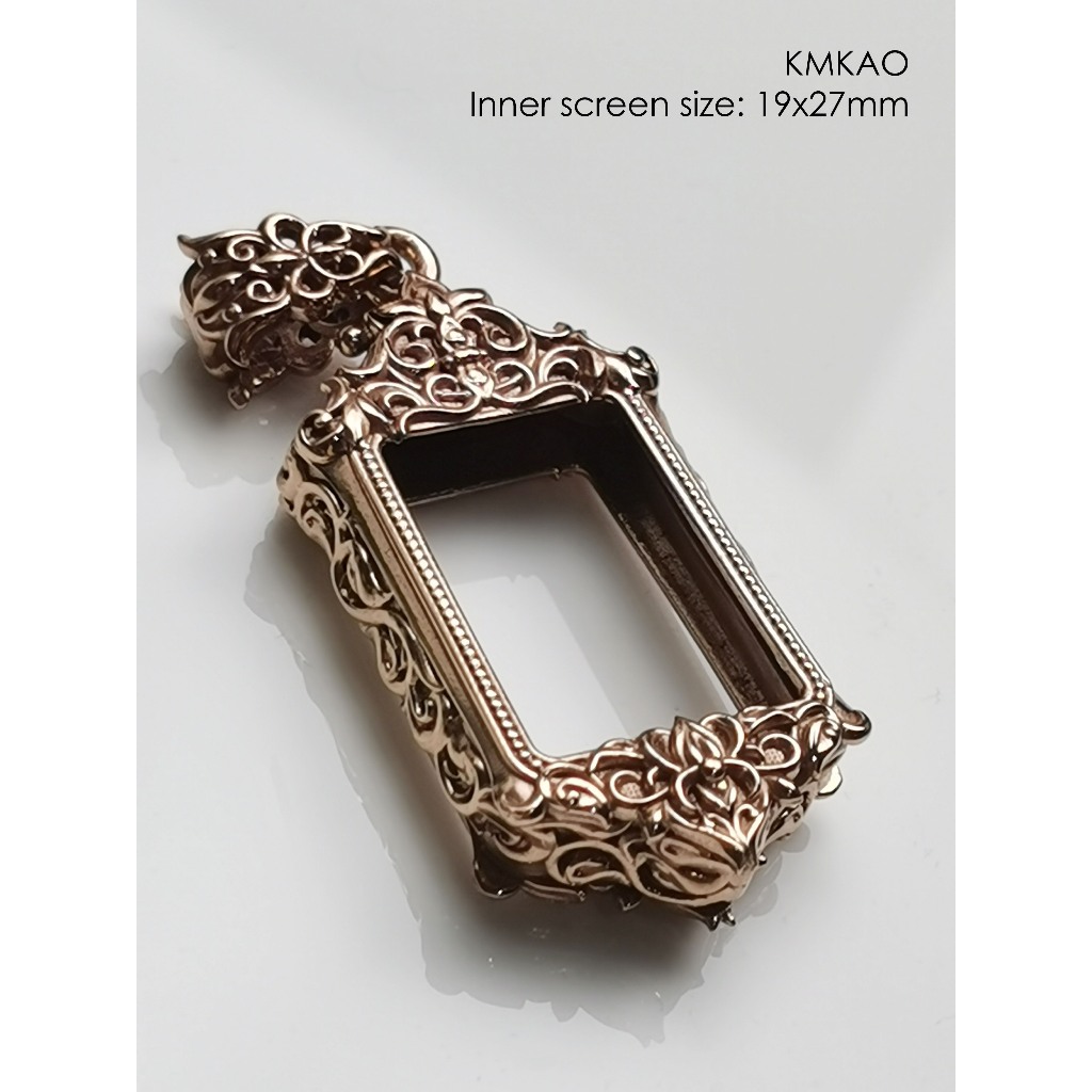 KMKAOBronze Phra Kum Kao amulet casing inner size 19x27mm กรอบพระบรอนซ์ สำหรับพระคำข้าว