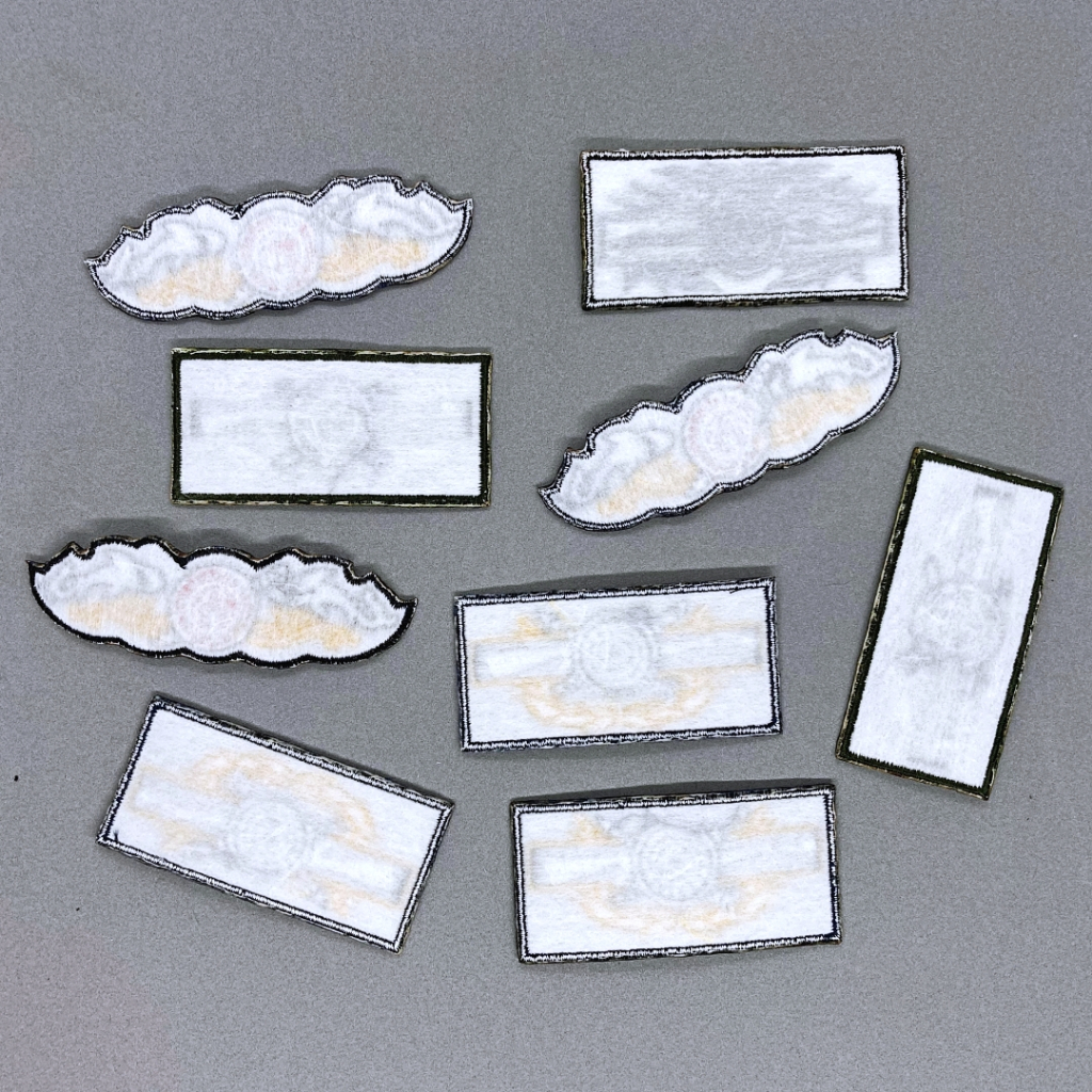 ป้ายผ้า นักปฏิบัติการใต้น้ำ มนุษย์กบตร แบบเดิม หน้าขาว/ดำ มีทั้งแบบติดและไม่ติดตีนตุ๊กแก - รูปที่ 2