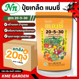 [ยกลัง 20 ถุง] ปุ๋ยเกล็ด แนนซี่ ปุ๋ย ปุ๋ยเกร็ด 20-20-20 ปุ๋ยเร่งดอก เร่งผล เร่งโต บำรุง ต้น ใบ