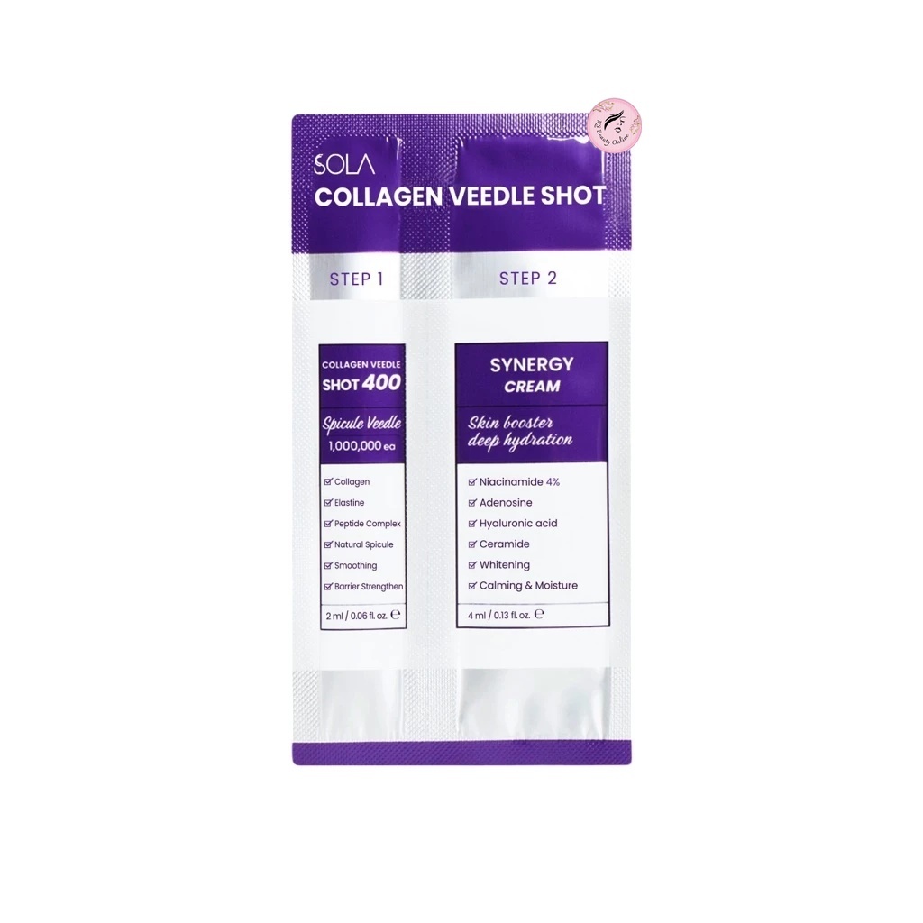 (1ซอง) โซลาเซรั่ม เซรั่มเข็มเปิดผิว SOLA COLLAGEN VEEDLE SHOT
