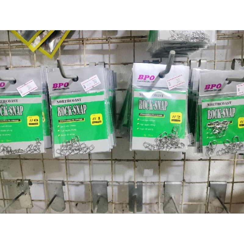 กิ๊ปตกปลา กิ๊ปตีเหยื่อปลอม ล๊อกสแนป ROCK-SNAP (12 pcs.) ล็อกสแนป กิีป กิ๊บ แข็งพิเศษ BPO โดย เจฟิชชิ่ง J-Fishing