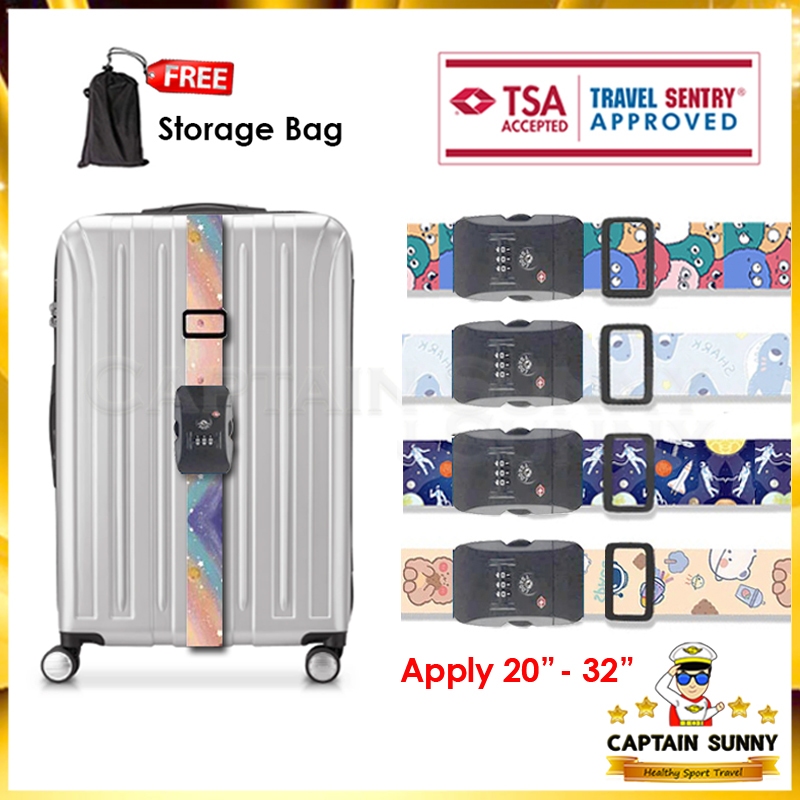 สายรัดกระเป๋าเดินทาง  TSA พร้อมรหัสล็อค 1 Way