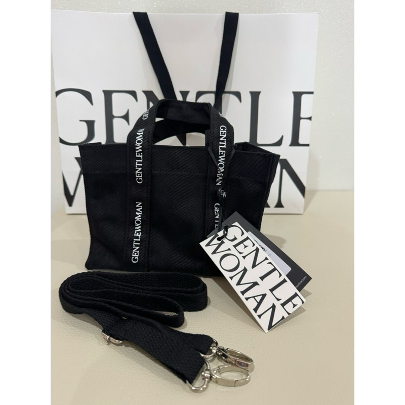 กระเป๋าผ้าสีดำ Gentlewoman ของแท้จาก Shop 💯%