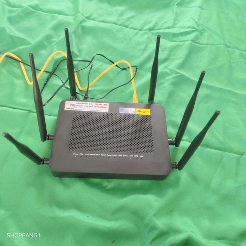 เราเตอร์ ZTE ZXHN F680 มือสอง ใช้งานได้ 6เสา มีอะแดปเตอร์ให้ด้วย เทสกับเราเตอร์ใส่ซิม NT เสาแน่นๆ ไม