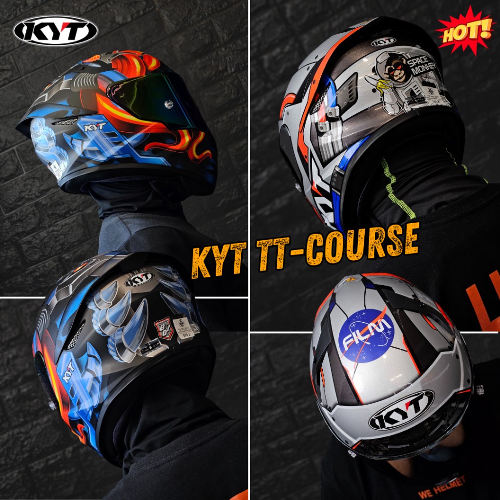 KYT  TT-Course หมวกกันน็อคแบบเต็มใบ