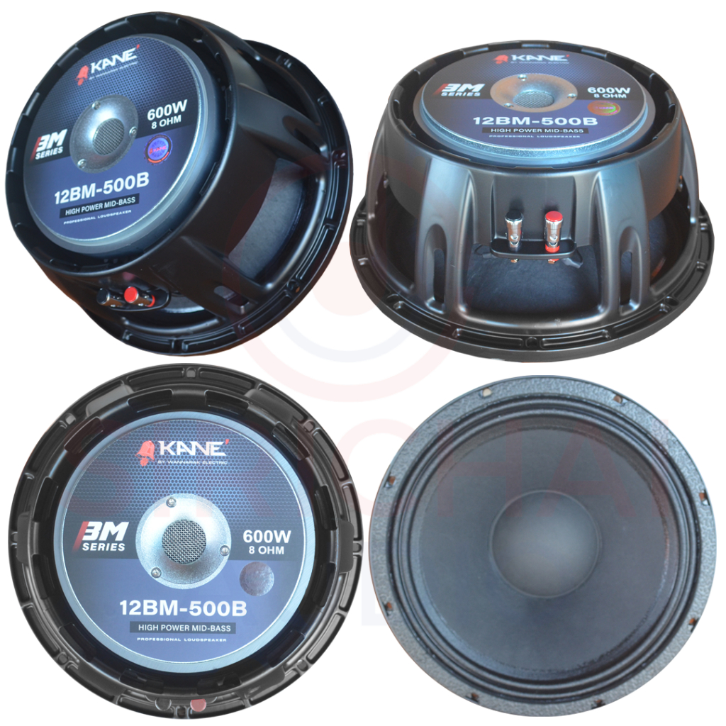 ดอกลำโพง12นิ้ว KANE รุ่น 12BM-500B วอยส์3นิ้ว 600วัตต์ 12bm500b