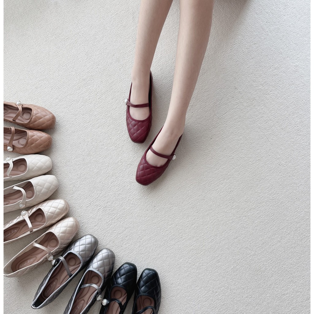 รองเท้าคัทชู แมรี่เจนส้นเตี้ย  รองเท้าkaimooksissy 789-288