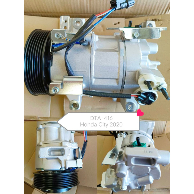 คอมแอร์รถยนต์ ฮอนด้า ซิตี้ เทอร์โบ ปี2020-ปัจจุบัน Honda City Turbo 1.0 (DTA-416) คอมแอร์ คอมเพรสเซอร์ Compressor แอร์รถ