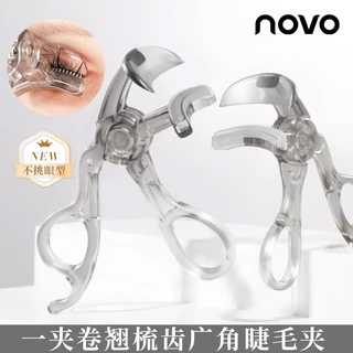 6786 (ใหม่/แท้) NOVO ที่ดัดขนตา แบบมุมโค้งก้วาง ใช้งานง่าย ขนตาเด้งสวยเรียงเส้น Eyelash curler