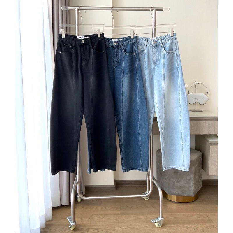 Baggy Jeans กางเกงยีนส์เบคกี้ รุ่น 10690 TAG FSY🇰🇷