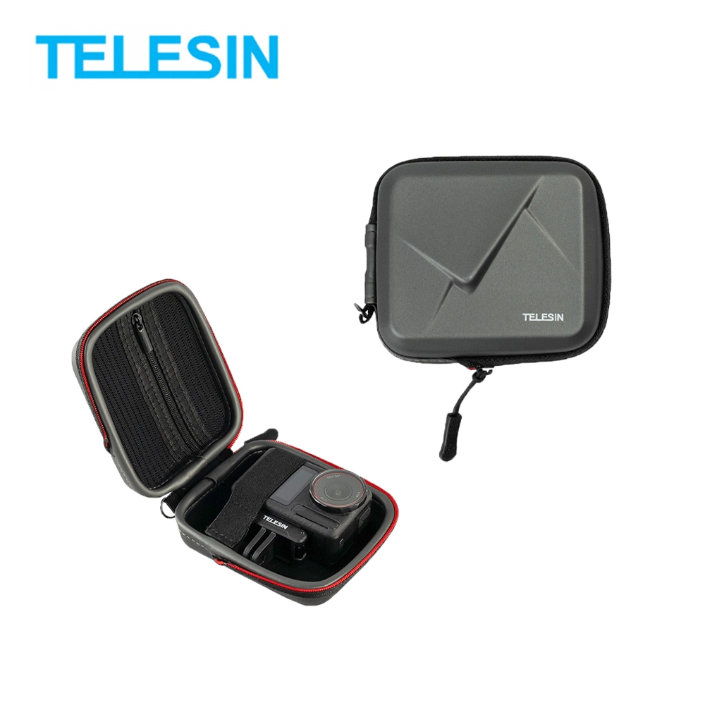 Telesin EVA Mini Storage Case กระเป๋ามินิ For Insta360 Ace Pro 2, DJI Action 5 Pro/4/3 and GoPro Cameras