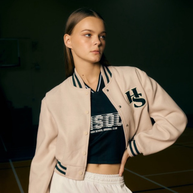 Highschool - OTG21200 เสื้อครอปแจ็กเกตสปอร์ต Sports Crop Jacket