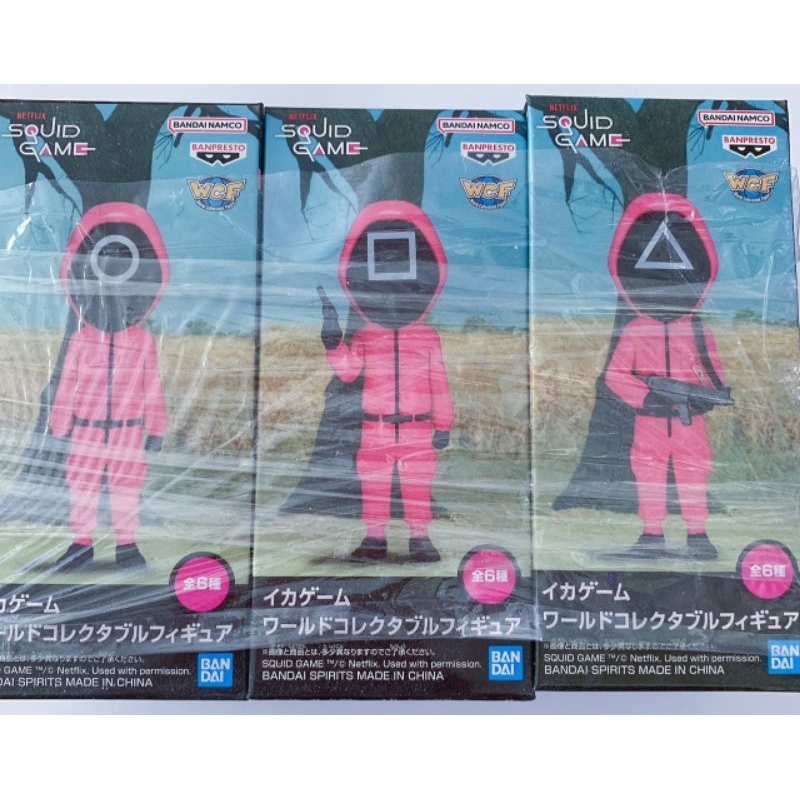 โมเดล Squid game figure ( เเบบ 3 ตัว )