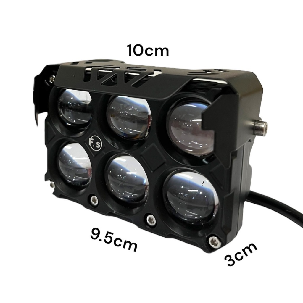 (1ชิ้น) ไฟสปอร์ตไลท์ NEW 6-8-10LED F.S WORK LIGHT (ขาว+เหลือง) รถยนต์ /มอเตอร์ไซค์ 9V-60V - รูปที่ 3