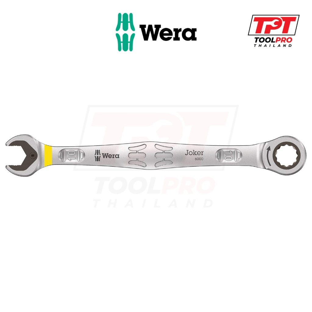 Wera ประแจแหวนฟรีข้างปากตาย 10mm, Joker 6000 Combination Ratchet Spanner (05073270001)