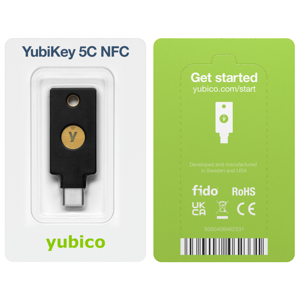 YubiKey 5C NFC : Security Key เพื่อใช้ป้องกันการโดนแฮก Facebook, Binance, Gmail, YouTube, Microsoft Account, Dropbox, Tw