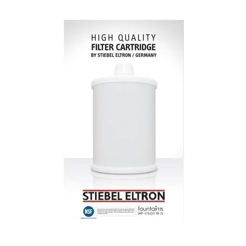 new  STIEBEL ELTRON ไส้กรอง เครื่องกรองน้ำ รุ่น FOUNTAIN 7 IN 1 ( สามารถใช้ได้กับเครื่องกรองน้ำ FOUNTAIN ทุกรุ่นจ้า )