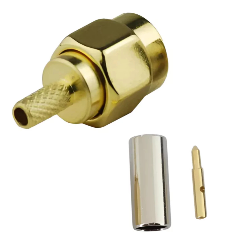 พร้อมส่ง Sma Macho Para Cable Rg174 Rg316 50 Ohms