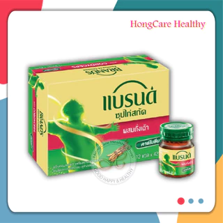 Brand ถั่งเช่า แบรนด์ซุปไก่สกัด ผสมถั่งเฉ้า เอ็กซ์ตร้าเฮิร์บ 42 มล. ( แพค 12 ขวด )