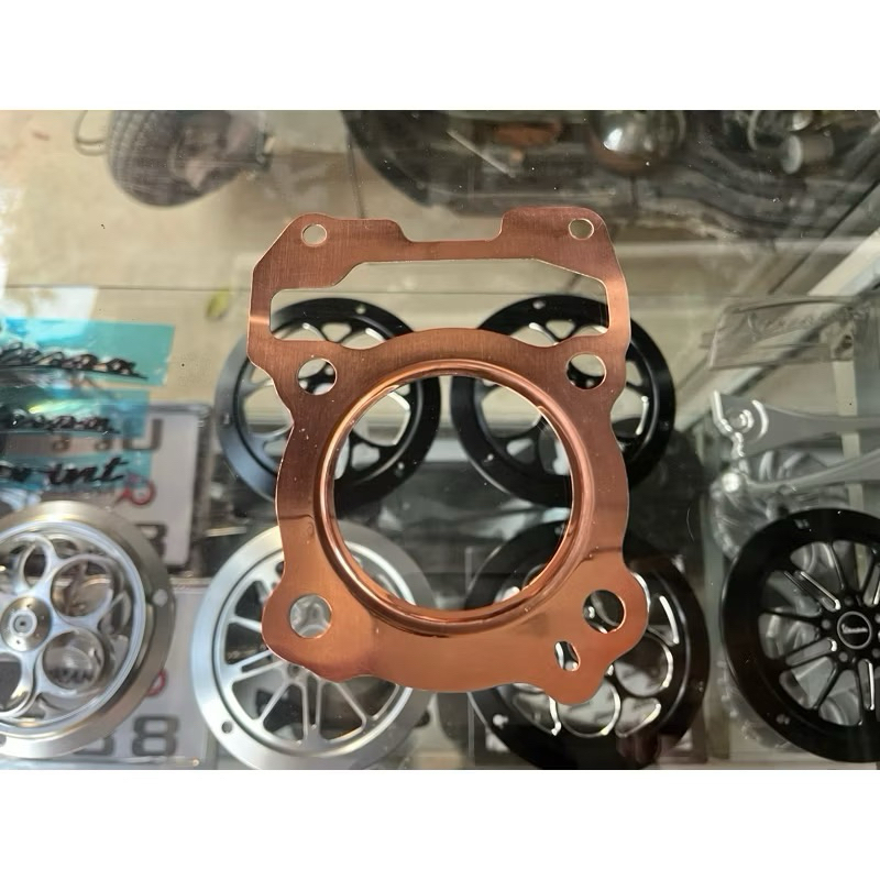 ประเก็นฝาสูบทองแดง new vespa รุ่น 3v, iget 150cc. ลูกสูบ 58-67 มิล