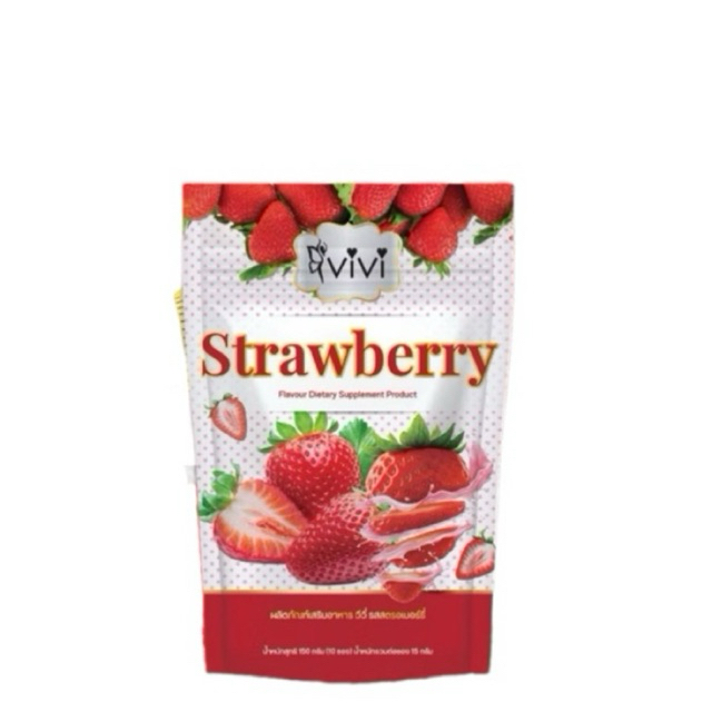 VIVI รสสตอร์เบอร์รี่ วีวี่ Strawberry โฉมใหม่ 1 ห่อมี 10ซอง