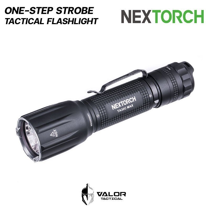 Nextorch - TA30C MAX 3000 Lumen One-Step Strobe Tactical Flashlight ไฟฉายส่องสว่าง 3000ลูเมน แบบแฟลช