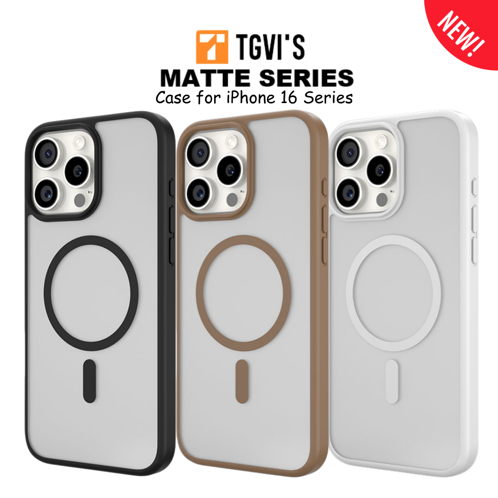 TGVI'S Matte Series Magnets Case เคสกันกระแทก สำหรับ iPhone 16 Pro I 16 Promax