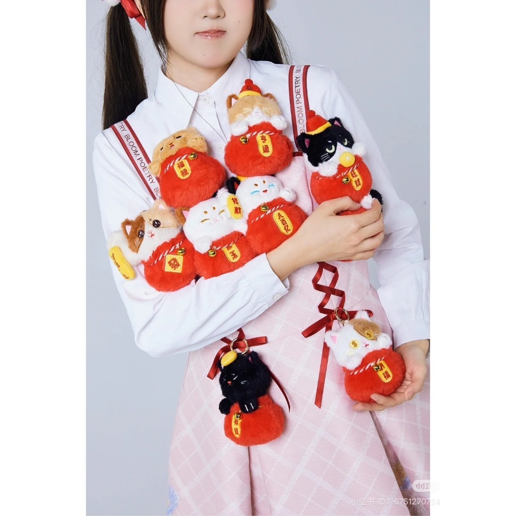 (ในไลฟ์ลด100)กล่องสุ่มแมวนำโชค Pocket Lucky Cat