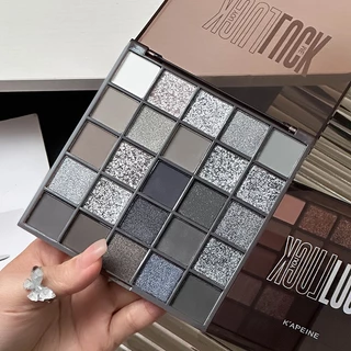 พาเลทตา 25สี อายแชโดว์ กันน้ํา เม็ดสีควันสูง อายแชโดว์โกธิค สุดเท่ ประกายชิมเมอร์ สีสวย ติดทน