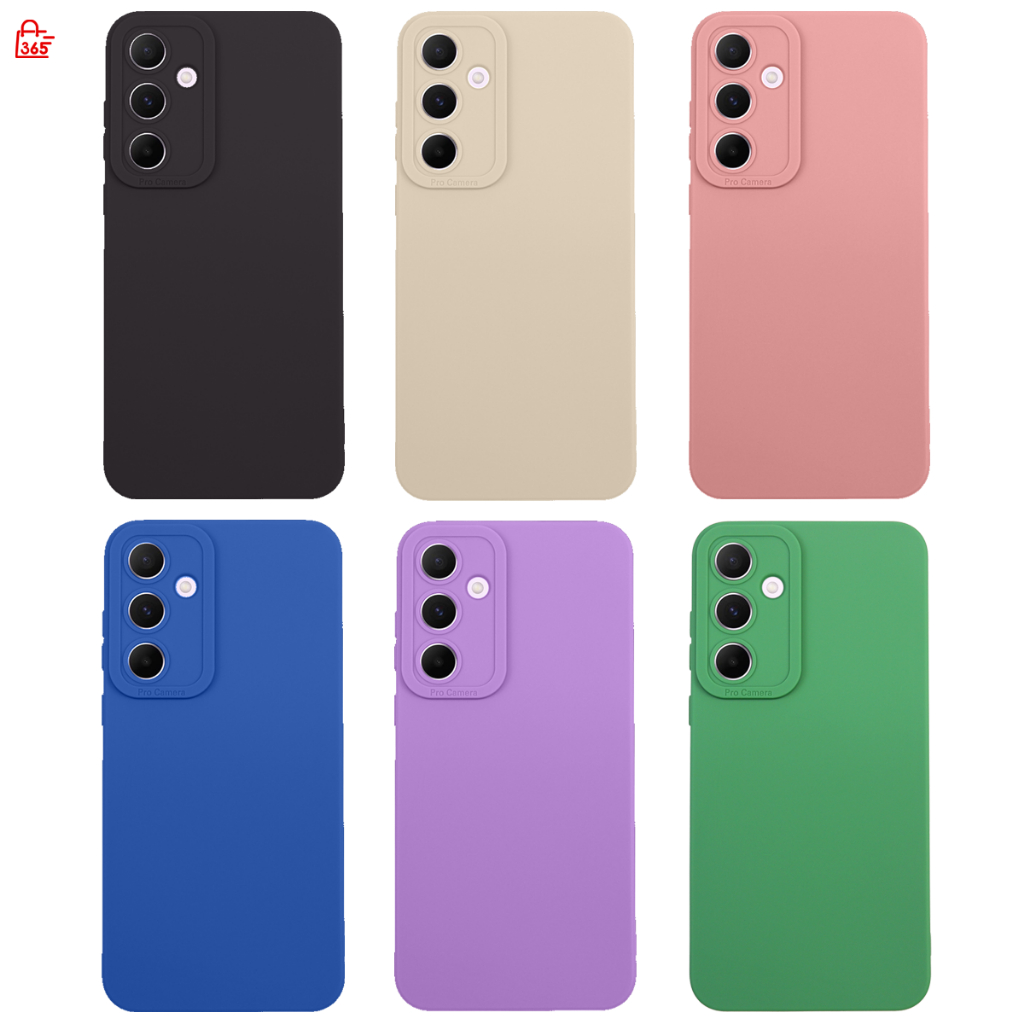 เคส สำหรับ Samsung Galaxy A55 5G เคสซิลิโคนนิ่ม กันกล้อง TPU สีพื้น