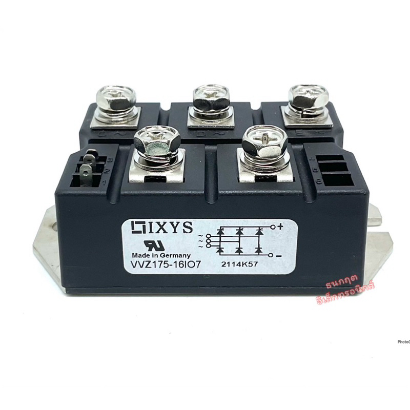VVZ175-16IO7 โมดูลวงจรเรียงกระแสสามเฟส 167A 1600V โมดูล ไดโอด พร้อมส่ง