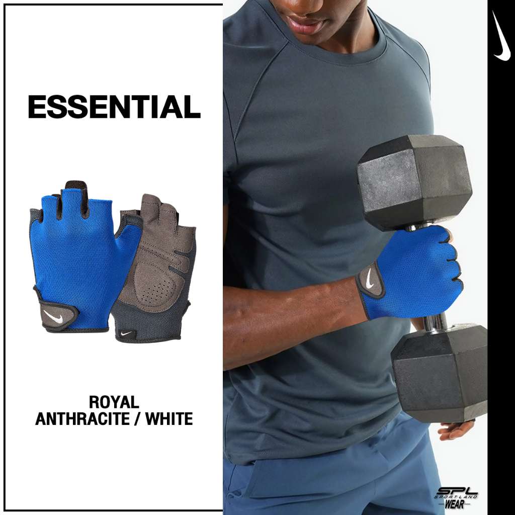 Nike ไนกี้ ถุงมือฟิตเนส M Fitness Gloves Essential N.000.0003.405 (950)