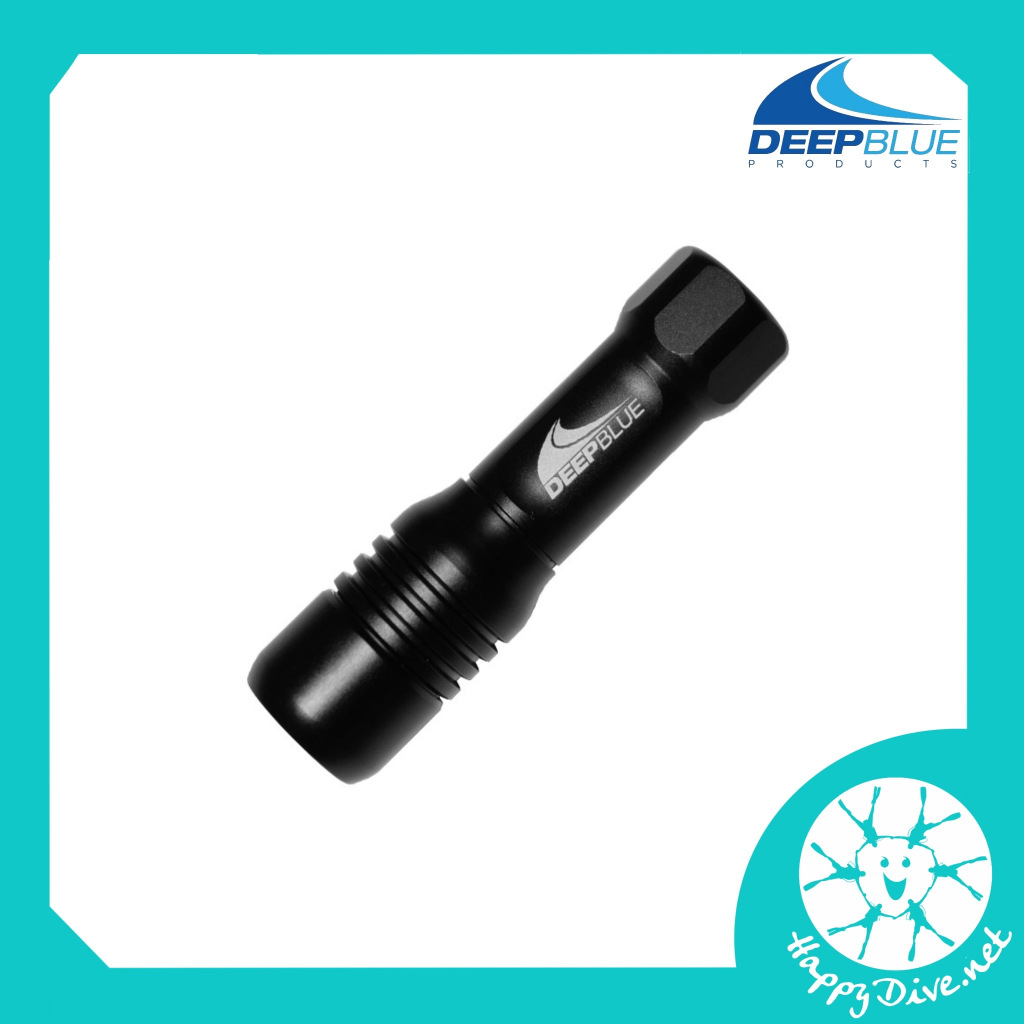 ✨🔦 Deep Blue Mini Torch Diving Light, Storm, Signal Light, Typhoon diving light, dive torch - ไฟฉายด